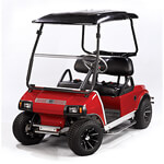 2000.5-Up Club Car DS - Red Dot Fold Down Windshield with Optional Tint